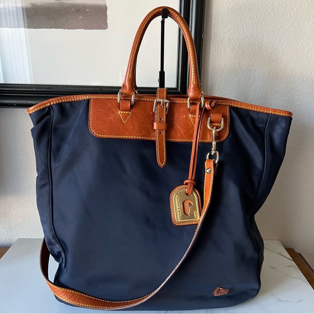 Dooney & Bourke Editors Satchel Navy Blue